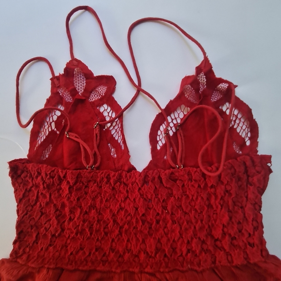 Free People Adella Womens Cami in Red - Picture 8 of 11